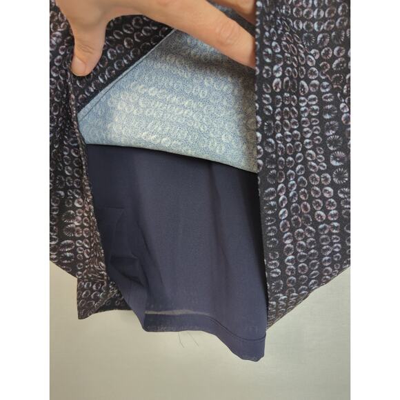 O'2nd Navy Mesh Sleeveless Sheath Dress 8 - Picture 4 of 7